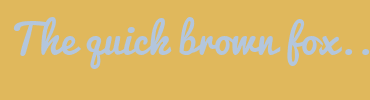 Image with Font Color B3C6DD and Background Color E0B85C